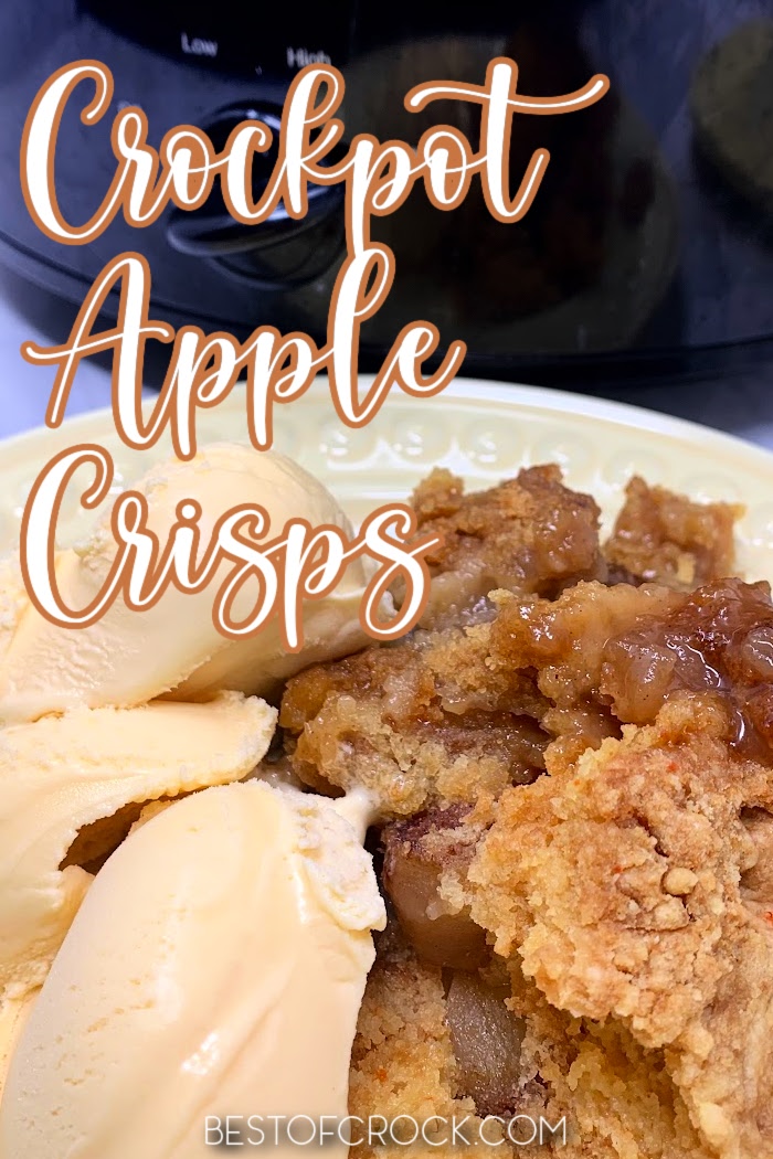 Making an apple crisp is easier when you use this easy crockpot apple crisp with cake mix recipe that is filled with flavor. Slow Cooker Apple Crisp Recipe | Crockpot Dessert Recipe | Slow Cooker Dessert Recipe | Crockpot Recipes with Apples | Apple Crisp without Oats | Cake Mix Apple Crisp #dessert #crockpot via @bestofcrock