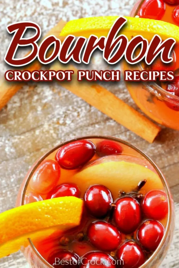 Crockpot bourbon punch recipes make the best fall cocktails for parties or just for sipping with a loved one; or as cocktail recipes for two. Crockpot Drink Recipes | Fall Crockpot Drink Recipes | Fall Crockpot Recipes | Thanksgiving Crockpot Recipes | Christmas Crockpot Recipes | Crockpot Recipes with Bourbon | Thanksgiving Cocktail Recipes | Christmas Cocktail Recipes #crockpotdrinks #fallcocktails