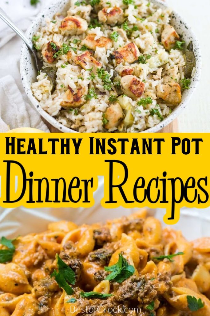 Healthy Instant Pot family dinners are perfect for weeknight dinners and healthy meal planning. Healthy Dinner Recipes | Healthy Family Dinner Recipes | Dinner Recipes for a Crowd | Healthy Eating Tips | Healthy Recipes for Families | Weeknight Dinner Recipes | Quick Dinner Recipes | Dinner Recipes for Busy Families #instantpotrecipes #mealplanning
