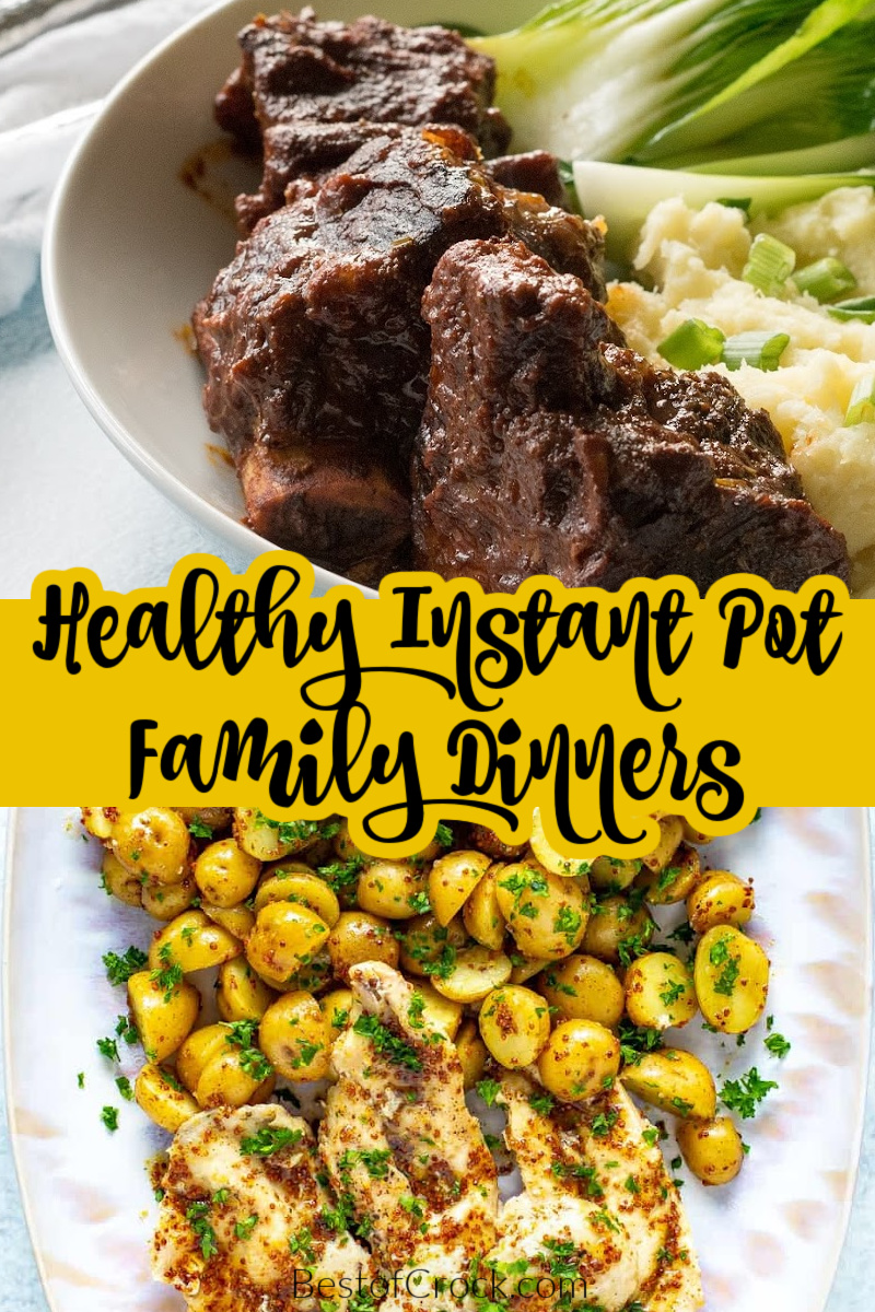 Healthy Instant Pot family dinners are a great way to make eating a healthy meal easier for those with busy schedules and picky eaters. Healthy Dinner Recipes | Healthy Family Dinner Recipes | Dinner Recipes for a Crowd | Healthy Eating Tips | Healthy Recipes for Families | Weeknight Dinner Recipes | Quick Dinner Recipes | Dinner Recipes for Busy Families | Instant Pot Recipes for Families | Instant Pot Dinner Recipes via @bestofcrock