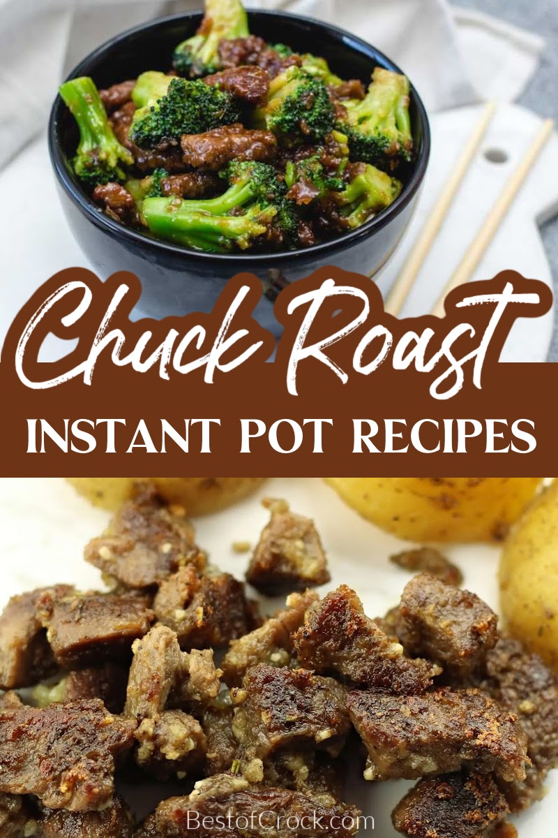 Instant Pot chuck roast recipes pack so much flavor and cut the cook time down to almost half of an ordinary chuck roast dinner. Instant Pot Beef Recipes | Instant Pot Dinner Recipes | Pressure Cooker Recipes with Beef | Weeknight Dinner Ideas | Family Dinner Recipes | Dinner Recipes for a Crowd | Healthy Dinner Recipes | Beef Dinner Ideas | Dinner Recipes with Beef | Chuck Roast Dinner Recipes | Chuck Roast Ideas via @bestofcrock