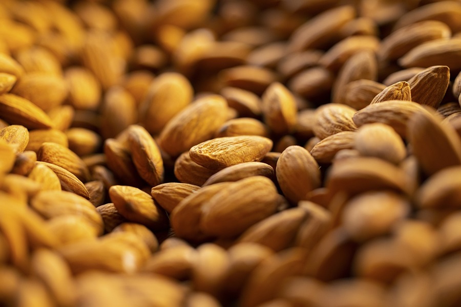 Crockpot Candy Recipes with Almond Bark Close Up of Almonds in a Pile