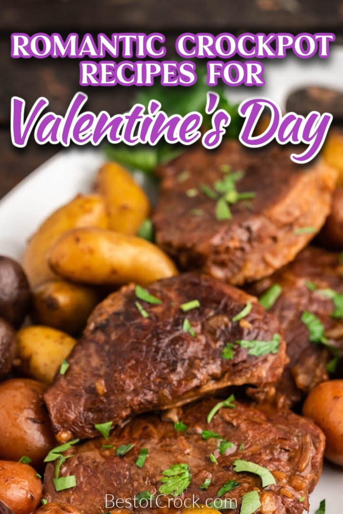 Show your loved one how much you care with one of these easy romantic crockpot meals for Valentines Day and share for a romantic date night at home. Crockpot Recipes for Two | Crockpot Recipes for Valentines Day | Valentines Recipes for Two | Easy Valentines Day Recipes | Date Night Dinner Ideas | Crockpot Date Night Recipes | Slow Cooker Valentines Day Recipes #valentinesday #crockpotrecipes via @bestofcrock