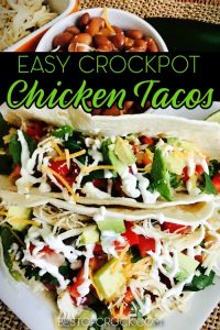 Easy Crockpot Chicken Tacos - Best of Crock