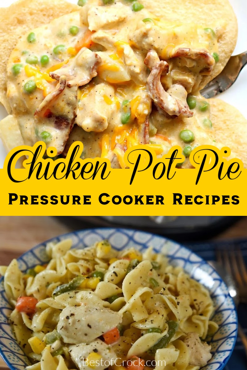 Pressure cooker chicken pot pie recipes are the best way to enjoy this classic and delicious dish without the long cooking time. Pressure Cooker Chicken Pot Pie Soup | Pressure Cooker Chicken Soup Recipes | Instant Pot Recipes with Chicken | Instant Pot Soup Recipes | Pressure Cooker Chicken Casserole Recipes | Chicken Recipes for Dinner | Fall Recipes | Fall Recipes with Chicken #instantpot #chicken via @bestofcrock