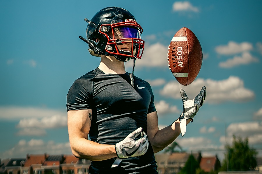 Super Bowl Food Instant Pot Recipes Football Player Tossing a Football in the Air