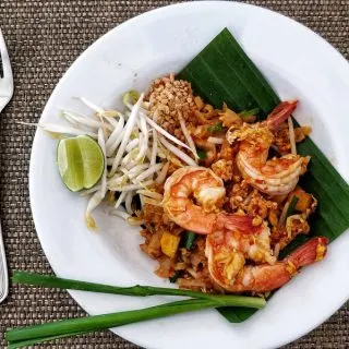 Can you Put Frozen Shrimp in Slow Cooker Overhead View of a Plate of Shrimp