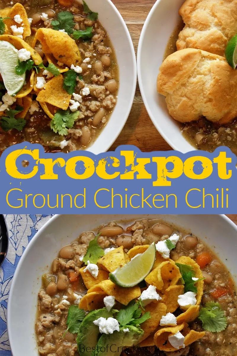 This crockpot ground chicken chili recipe is easy to make and low in fat, making it perfect for a healthy diet. Friends and family are sure to enjoy this homemade chili recipe, too! Slow Cooker Chicken Chili | Crockpot White Chicken Chili | Homemade Chili Recipe | Homemade Chili with Chicken | How to Make Chili in a Crockpot | Crockpot Dinner Recipes | Slow Cooker Comfort Food Recipes | Crockpot Recipes with Chicken #crockpot #chili via @bestofcrock