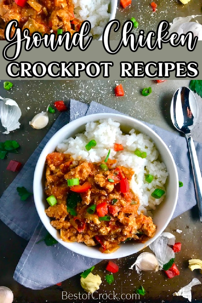 Crockpot dinner recipes with ground chicken make for amazing crockpot family dinner recipes and help with weekly meal planning. Crockpot Recipes with Chicken | Crockpot Family Dinner Recipes | Slow Cooker Ground Chicken Recipes | Slow Cooker Dinner Recipes | Easy Dinner Recipes | Dinner Recipes with Chicken| Crockpot Recipes for Busy Nights | Healthy Chicken Dinner Recipes | Easy Crockpot Recipes #crockpotrecipes #chickendinner via @bestofcrock