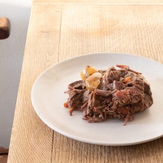 Instant Pot Whole30 Recipes with Beef Close Up of a Plate with Beef Brisket