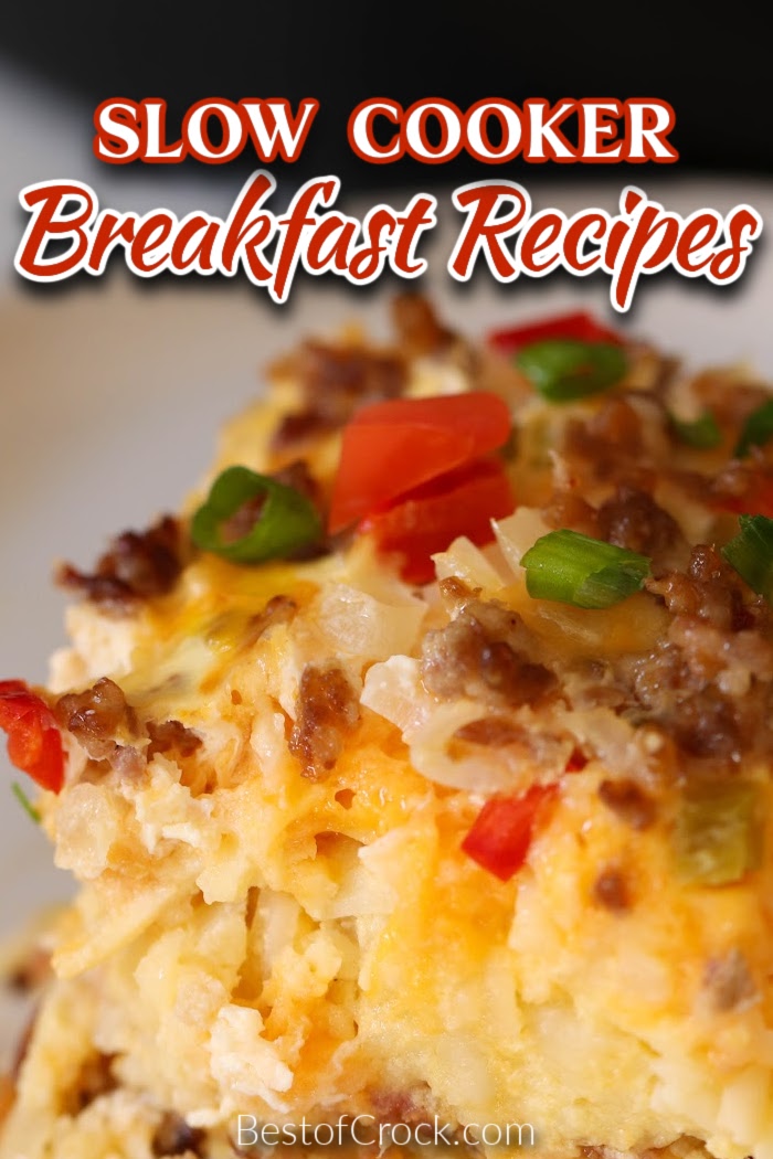 Wake up to the best slow cooker breakfast recipes you can use to sleep in later and enjoy healthy breakfast recipes to start your day! Slow Cooker Overnight Recipes | Crockpot Breakfast Recipes | Tips for Eating Breakfast | Easy Breakfast Recipes | Dump and Go Breakfast Recipes | Slow Cooker Bacon Recipes | Slow Cooker Recipes with Eggs | Crockpot Egg Recipes #slowcookerrecipes #breakfastrecipes