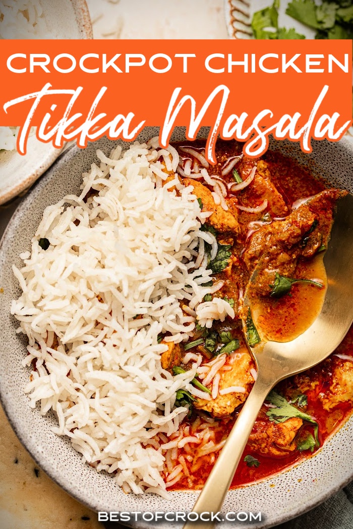 Our delicious crockpot chicken tikka masala recipe is flavorful and perfect for weekly meal planning. Crockpot Dinner Recipe | Crockpot Chicken Dinner Recipe | Easy Crockpot Recipe with Chicken | Slow Cooker Chicken Recipe | Slow Cooker Dinner Ideas | Crockpot Indian Food | Dinner Party Recipe | Crockpot Dinner Party Recipe | Healthy Dinner Recipe | Healthy Chicken Recipe #easydinnerideas #crockpotrecipes via @bestofcrock