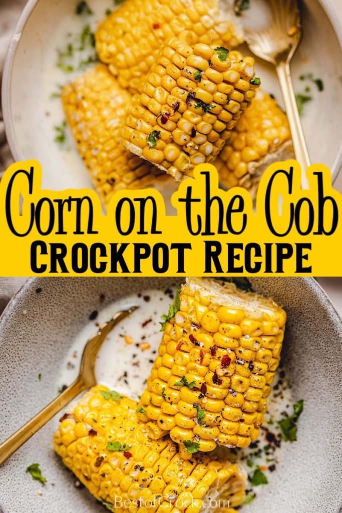 The crockpot corn on the cob with coconut milk recipe is the perfect side dish recipe or even potluck dish to bring to your next gathering. Crockpot Side Dish Recipe | Crockpot Potluck Recipe | Summer Crockpot Recipe | Slow Cooker Side Dish | Slow Cooker Summer Side Dish | Summer Side Dish Recipe for a Crowd | Side Dish Recipe for a Dinner Party | Easy Side Dish Recipe | Healthy Side Dish Recipe #crockpotrecipe #sidedishrecipe