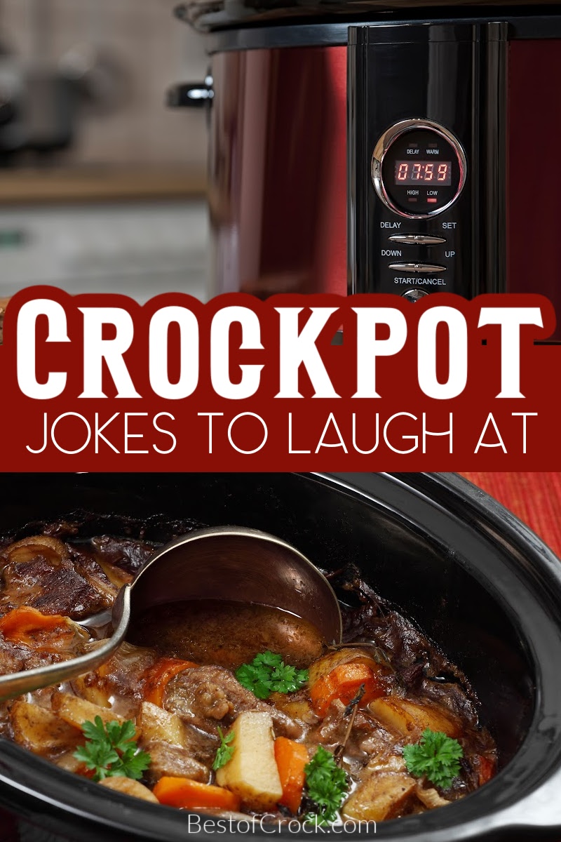 Crockpot jokes pair very well with crockpot recipes whether you’re making dinner for the family or a delicious breakfast recipes for a busy morning. Crockpot Sayings | Slow Cooker Sayings | Slow Cooker Jokes | Jokes About Crockpots | Jokes About Slow Cookers | Funny Crockpot Sayings | Crockpot Memes #crockpotcooking #funnyquotes via @bestofcrock