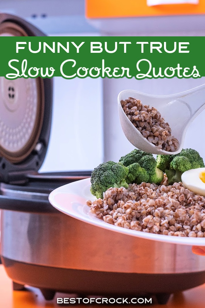 Funny but true slow cooker quotes can help you get a laugh as you cook a delicious slow cooker side dish or easy dinner recipe. Slow Cooker Sayings | Crockpot Jokes | Funny Crockpot Quotes | Crockpot Sayings | Funny Slow Cooker Memes | Crockpot Memes | Funny Cooking Quotes | Cooking Memes for Home Cooks #crockpotquotes #slowcookers via @bestofcrock