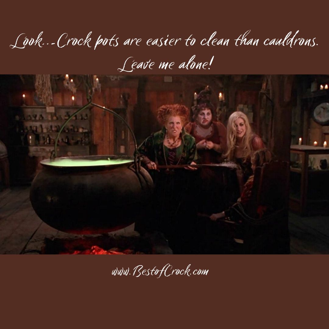 Funny Crockpot Quotes About Life Look…Crock pots are easier to clean than cauldrons. Leave me alone!