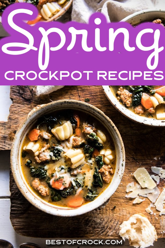Spring crockpot recipes use fresh produce that’s in season during spring which means more flavor and better-tasting crockpot dinner recipes. Crockpot Dinner Recipes | Slow Cooker Dinner Recipes | Slow Cooker Spring Recipes | Crockpot Recipes for Spring | Spring Ingredients in Season | Healthy Crockpot Recipes | Easy Spring Dinner Recipes | Spring Recipes for Dinner | Healthy Spring Recipes #springrecipes #crockpotrecipes via @bestofcrock