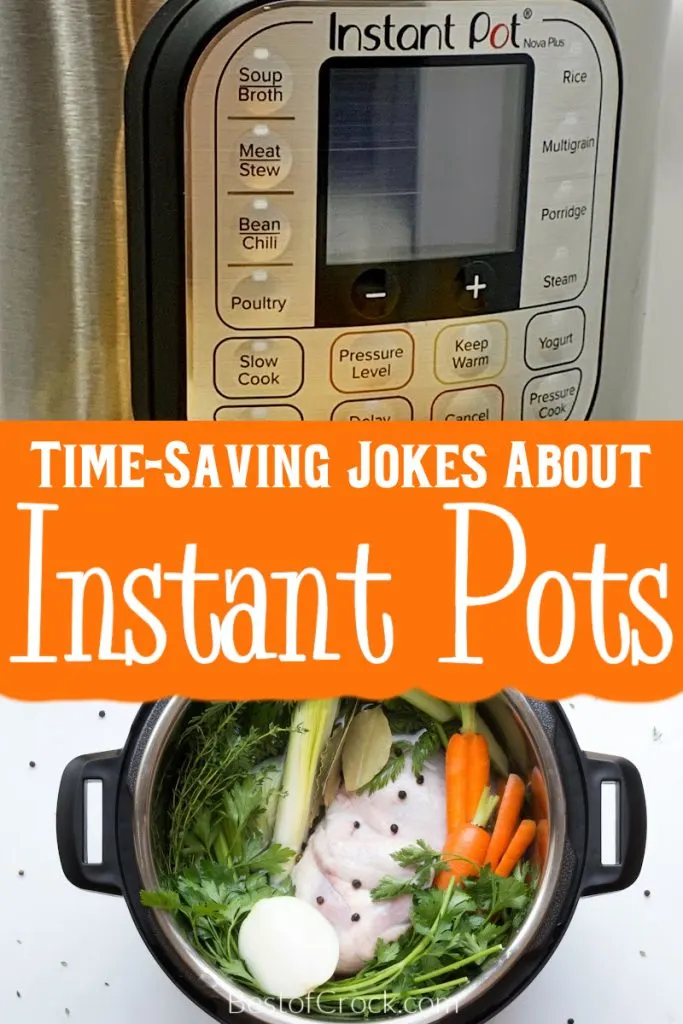 Time saving Instant Pot jokes are perfect for laughing during the time you saved cooking amazing Instant Pot recipes. Funny Cooking Memes | Funny Instant Pot Memes | Memes About Pressure Cooking | Jokes About Cooking | Funny Cooking Jokes | Funny Pressure Cooker Jokes | Pressure Cooker Memes | Short Jokes About Instant Pots | Instant Pot Cooking Memes #instantpot #funnymemes