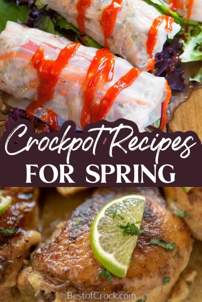 Spring crockpot recipes use fresh produce that’s in season during spring which means more flavor and better-tasting crockpot dinner recipes. Crockpot Dinner Recipes | Slow Cooker Dinner Recipes | Slow Cooker Spring Recipes | Crockpot Recipes for Spring | Spring Ingredients in Season | Healthy Crockpot Recipes | Easy Spring Dinner Recipes | Spring Recipes for Dinner | Healthy Spring Recipes #springrecipes #crockpotrecipes