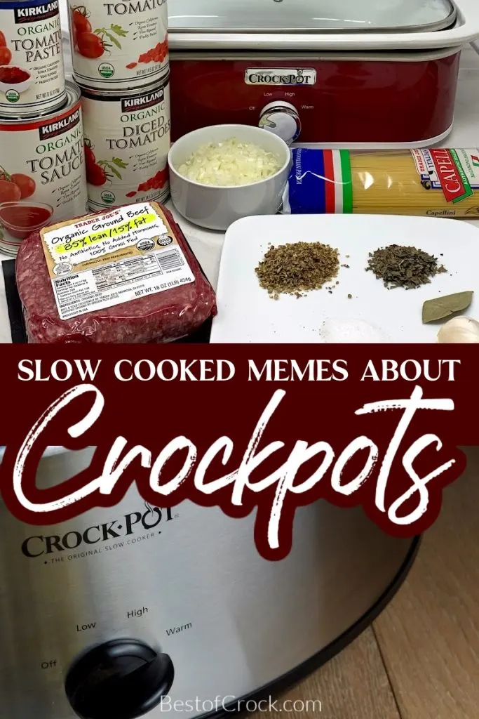Crockpots allow you to spend your time doing whatever you want while cooking amazing dinner recipes or reading amazing memes about crockpots. Crockpot Memes | Jokes About Crockpots | Slow Cooker Memes | Home Cooking Memes | Jokes About Home Cooking | Funny Crockpot Jokes | Funny Slow Cooking Memes #cookingmemes #crockpotmemes