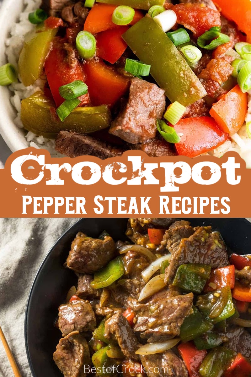 Easy crockpot pepper steak recipes give us different ways to ditch the large skillet and turn this stir fry into a meal for busy weeknights. Crockpot Steak Recipes | Crockpot Stir Fry Recipes | Healthy Crockpot Recipes | Slow Cooker Dinner Recipes | Crockpot Dinners with Steak | Flank Steak Recipes | Flank Steak Crockpot Recipes | Slow Cooker Steak Recipes | Easy Steak Dinner Recipes | Steak and Rice Recipes via @bestofcrock