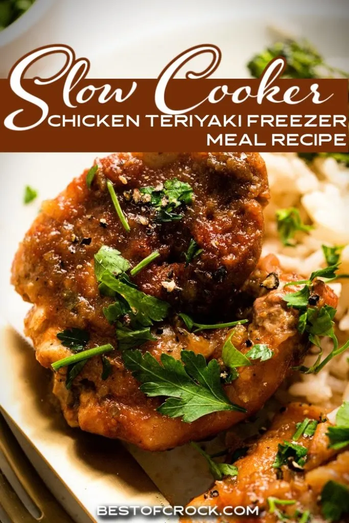 An easy slow cooker chicken teriyaki freezer meal recipe can give you the time to make teriyaki sauce from scratch and enjoy your meal. Slow Cooker Chicken Recipes | Slow Cooker Recipes with Chicken | Chicken Dinner Recipes | Crockpot Chicken Dinner Ideas | Healthy Chicken Recipes | Easy Chicken Dinner Recipes | Dinner Recipes for Busy People | Teriyaki Chicken Recipe #slowcookerrecipes #chickendinners