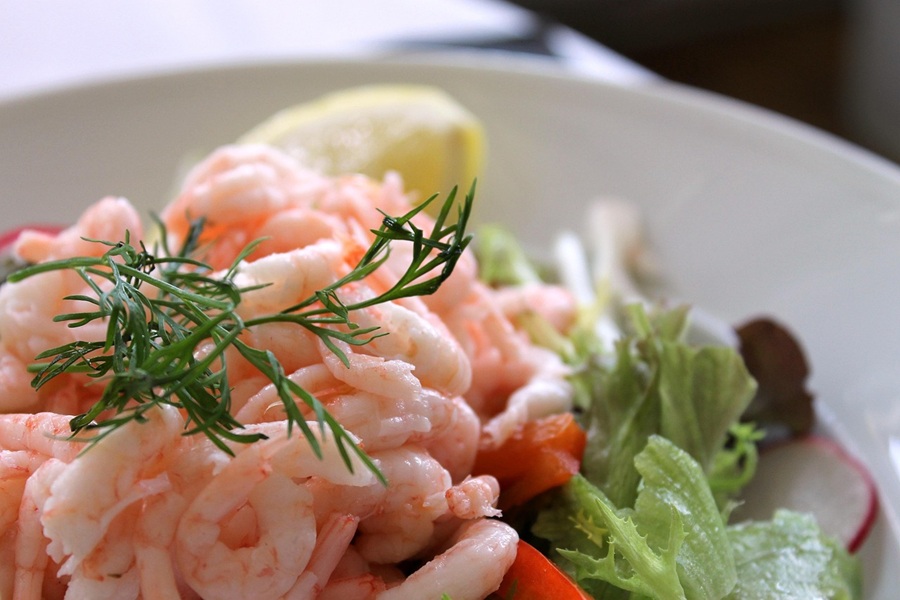 Easy Shrimp Instant Pot Recipes for Your Meal Planning Close Up of Shrimp on Top of a Salad