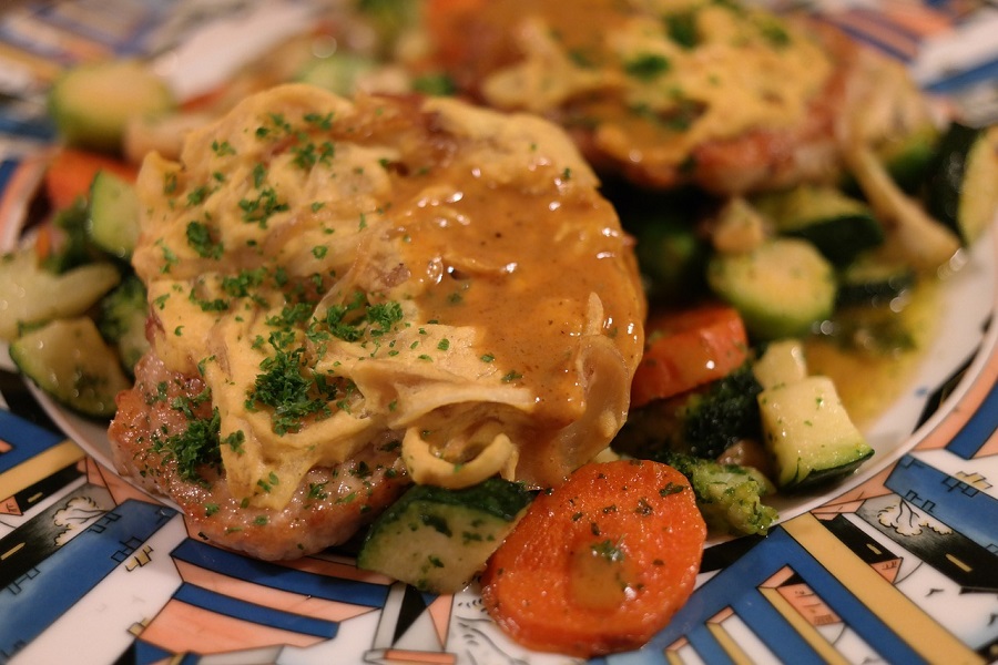 Easy Pork Loin Recipes for the Slow Cooker Pork Dinner Covered in Gravy