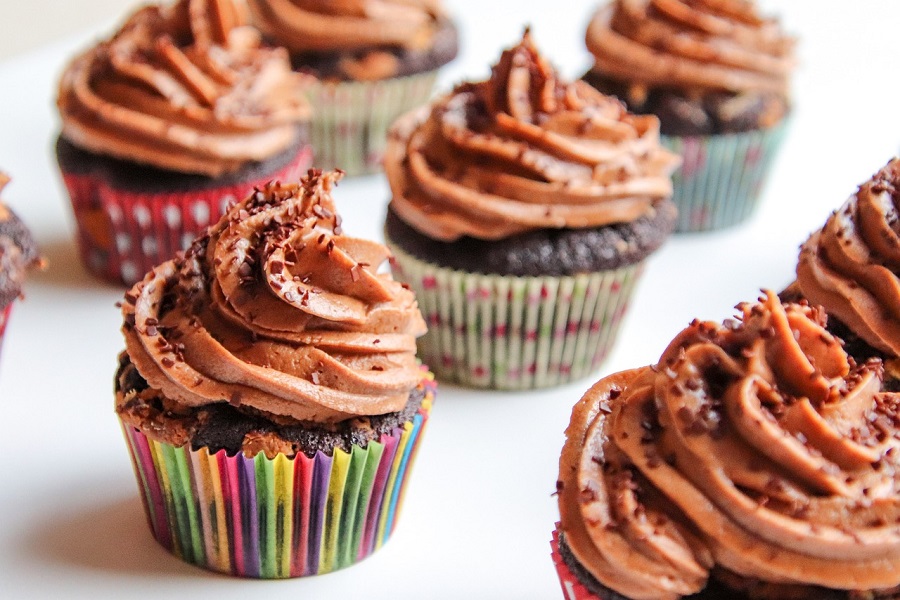 Chocolate Memes Close Up of Chocolate Cupcakes with Chocolate Icing