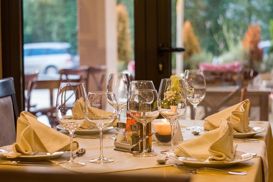 Instant Pot Copycat Recipes Close Up of a Table at a Restaurant Ready for Service