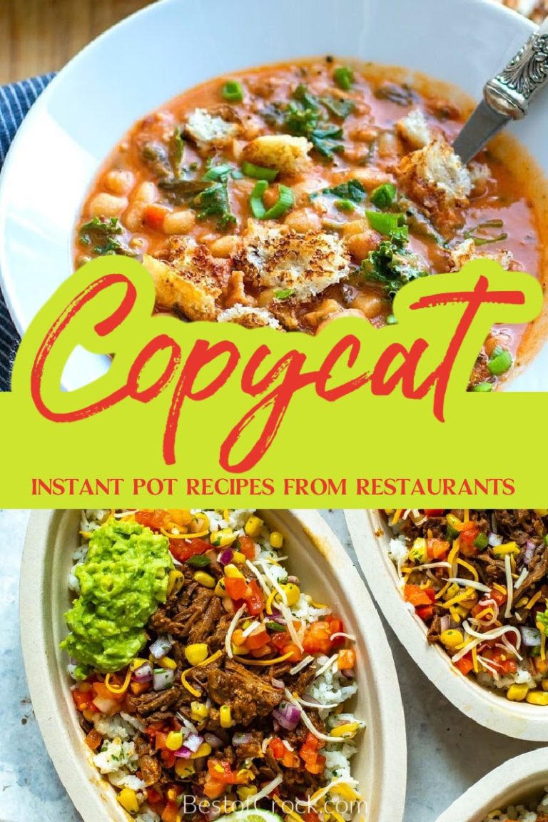 Instant Pot Copycat Recipes from Your Favorite Restaurants - BOC