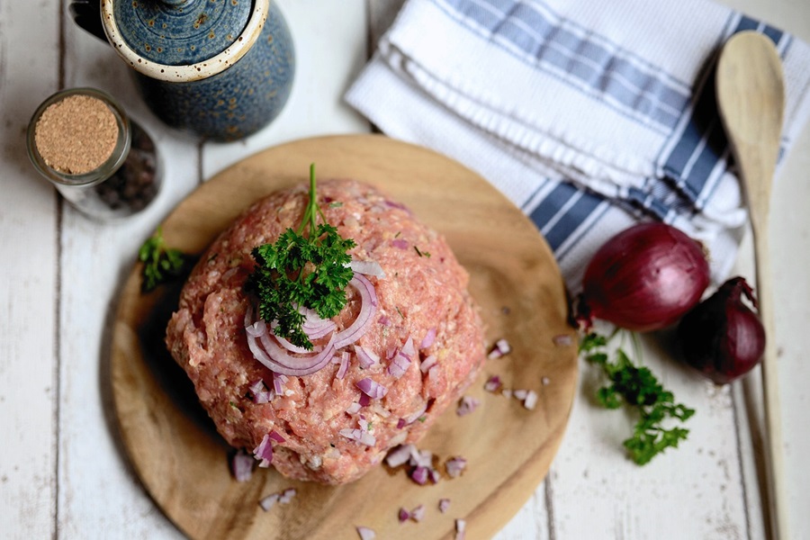 Instant Pot Meatloaf Recipes a Mound of Ground Beef Prepped to Be Cooked 