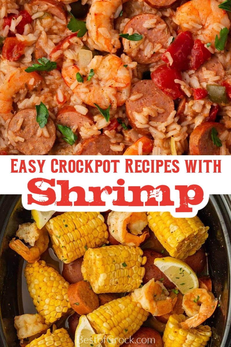 Your meal planning is done with these easy crockpot dinner recipes with shrimp! Make a delicious seafood dinner any night of the week! Crockpot Seafood Recipes | Slow Cooker Dinner Recipes | Slow Cooker Shrimp Recipes | Shrimp Recipes for Two | Ways to Cook Shrimp | Frozen Shrimp Ideas | Crockpot Date Night Reicpes | Slow Cooker Dinner Party Recipes | Crockpot Recipes for Two | Easy Dinner Recipes | Easy Shrimp Dinners via @bestofcrock