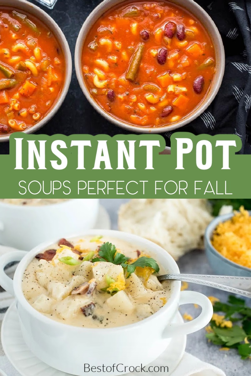 The best Instant Pot soup recipes are perfect for fall comfort food recipes that you can enjoy with a busy schedule. Instant Pot Dinner Recipes | Instant Pot Lunch Recipes | Instant Pot Side Dish Recipes | Quick Dinner Recipes | Easy Lunch Recipes | Homemade Soup Recipes | Easy Homemade Soups | Healthy Soup Recipes | Instant Pot Comfort Food Ideas | Homemade Comfort Food Recipes via @bestofcrock