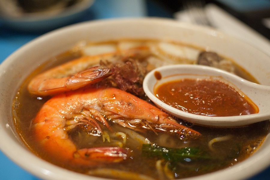 Instant Pot Shrimp Soup Recipes Close Up of a bowl of Prawn Soup