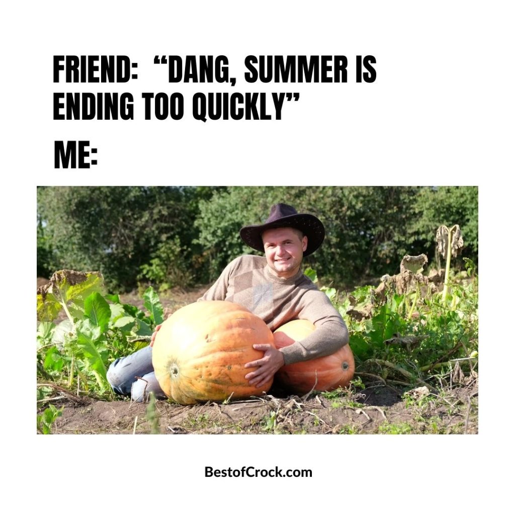 Fall Food Quotes Friend: “Dang summer is ending too quickly”
Me: *Laying next to a pumpkin in a field.