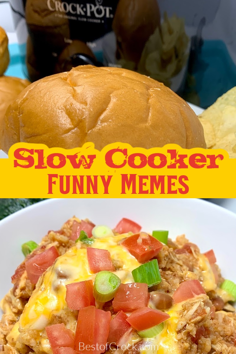 Laughing at some funny slow cooker memes can help pass the cooking time in the kitchen while you prepare your meal. Slow Cooker Jokes | Memes for Slow Cooker | Memes for Home Chefs | Home Cook Memes | Funny Memes About Cooking | Funny Cooking Memes | Memes for the Kitchen | Kitchen Memes for Cooks via @bestofcrock
