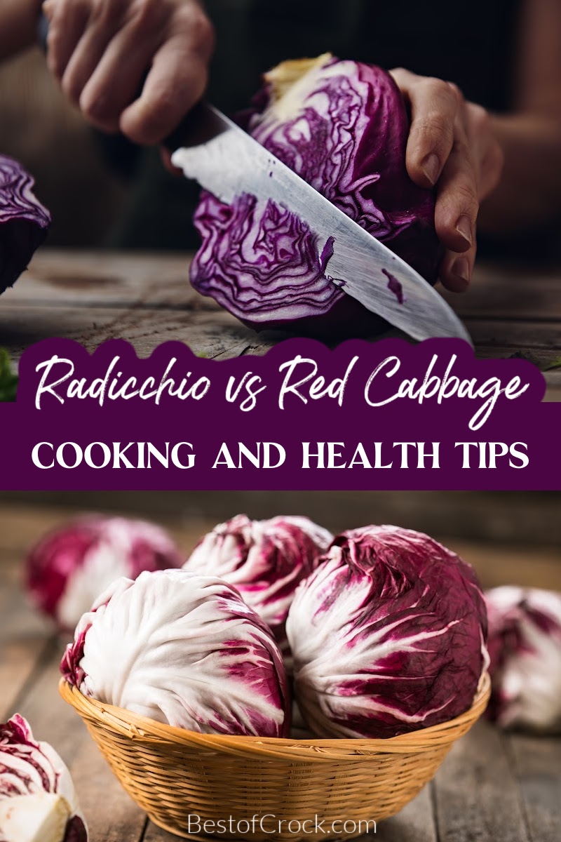 Knowing the differences between radicchio vs red cabbage can help you when shopping and preparing home-cooked meals with leafy vegetables. What is Radicchio | What is Red Cabbage | How to Store Red Cabbage | How to Store Radicchio | Tips for Radicchio | Tips for Red Cabbage | Health Benefits of Radicchio | Health Benefits of Red Cabbage