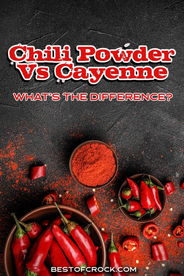 We all should know the differences between chili powder vs cayenne pepper powder so we can add the flavor we want to our recipes and make appropriate substitutions in our recipes. Difference Between Chili Powder and Cayenne | What is Cayenne Powder | What is Chili Powder | How to Make Chili Powder | Chili Powder Recipes | Recipes with Cayenne | Recipes with Chili Powder via @bestofcrock