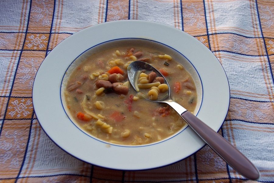 Instant Pot Bean Soup Recipes a Soup Bowl Filled with Bean Soup and a Spoon Inside of It