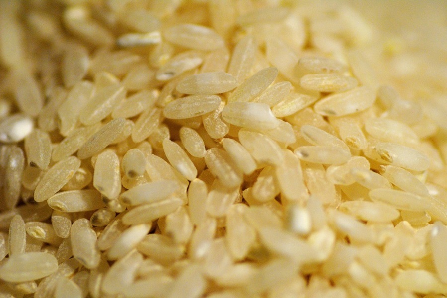Instant Pot Rice Too Sticky Close Up of Brown Rice