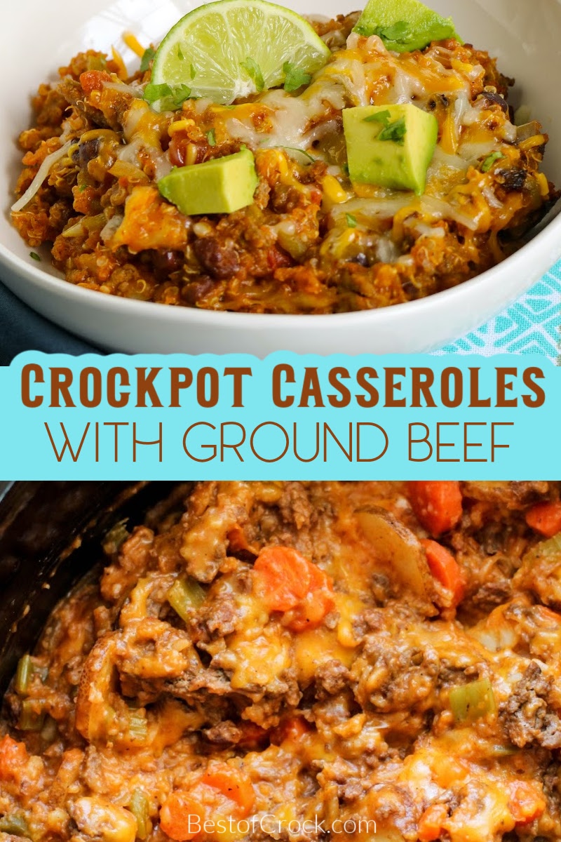 The best crockpot casseroles with ground beef make easy dinner recipes the entire family will enjoy and request regularly. Easy Dinner Recipes | Easy Family Dinners | Crockpot Casseroles | Crockpot Casserole Recipes with Ground Beef | Slow Cooker Casseroles with Ground Beef | Easy Ground Beef Recipes | Family Dinner Recipes | Crockpot Ground Beef Recipes for a Crowd