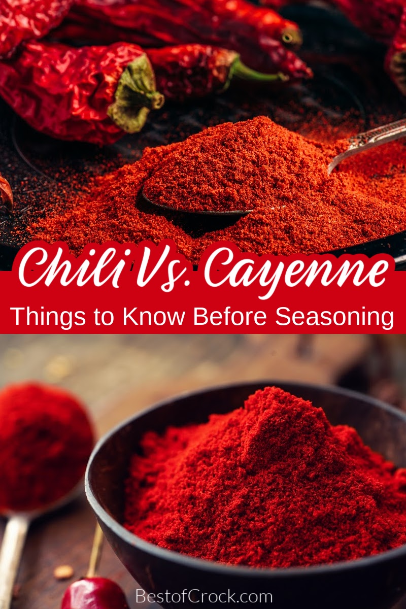 We all should know the differences between chili powder vs cayenne pepper powder so we can add the flavor we want to our recipes and make appropriate substitutions in our recipes. Difference Between Chili Powder and Cayenne | What is Cayenne Powder | What is Chili Powder | How to Make Chili Powder | Chili Powder Recipes | Recipes with Cayenne | Recipes with Chili Powder