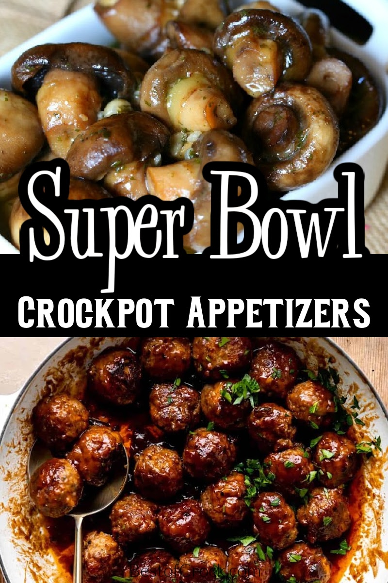 Super Bowl appetizers crockpot recipes are easy Super Bowl Party recipes that will keep everyone happy. Crockpot Party Recipes | Crockpot Super Bowl Recipes | Super Bowl Party Recipes | Appetizer Recipes for a Crowd | Appetizer Recipes for Parties | Crockpot Finger Food Recipes | Slow Cooker Party Recipes | Slow Cooker Appetizer Recipes | Super Bowl Snack Recipes via @bestofcrock