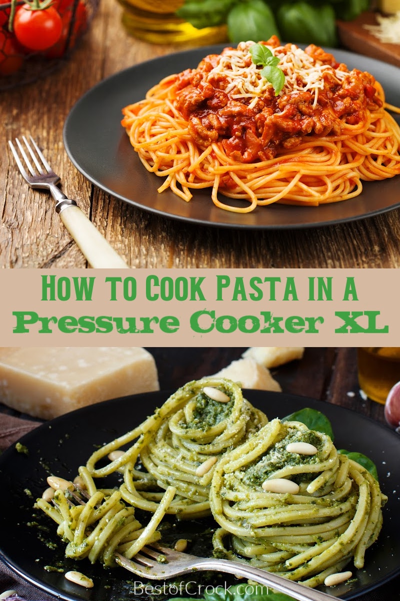 Learning how to cook pasta in Pressure Cooker XL is even easier than making pasta the classic, time-consuming way. Instant Pot Pasta | How to Make Instant Pot Spaghetti | How to Cook Pasta in an Instant Pot | Quick Pasta Dinner Recipes | Pressure Cooker Pasta Ideas | Tips for Cooking Pasta | Tips for Pressure Cooker Pasta | Pressure Cooker Pasta Cooking Time | Instant Pot Pasta Water via @bestofcrock