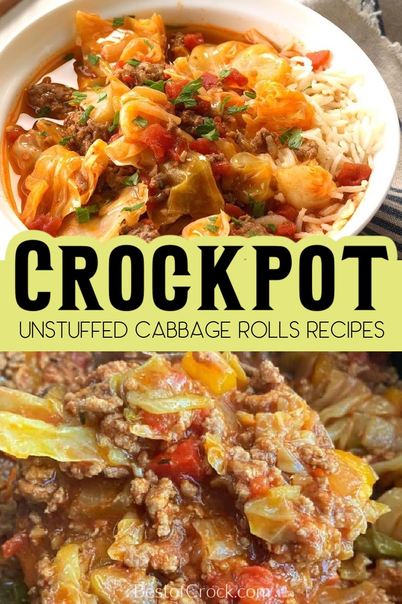Crockpot unstuffed cabbage rolls make for a flavorful recipe with a lot of diversity in how it is made. Unstuffed Cabbage Rolls with Rice | Unstuffed Cabbage Rolls Crockpot | Cabbage Soup Recipes | Vegetarian Crockpot Recipes | Easy Dinner Recipes via @bestofcrock