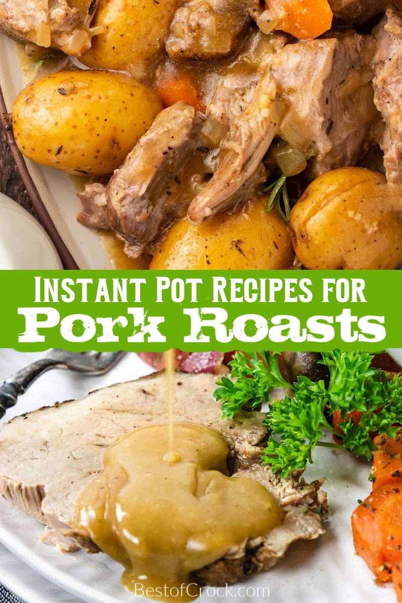 Instant Pot pork roast recipes can pack the flavor in easy dinner recipes that take very little time to put together. Pressure Cooker Pork Dinners | Pork Roast Dinner Recipes | Instant Pot Recipes with Pork | Instant Pot Recipes with Pork Loin | Pork Loin Recipes | Instant Pot Pork Dinner Recipes via @bestofcrock