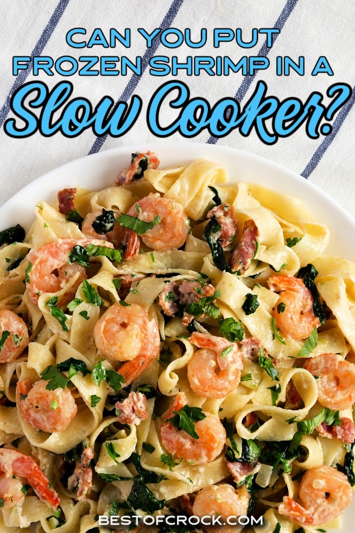 Can you put frozen shrimp in a slow cooker? Crockpot shrimp recipes may call for fresh shrimp, but frozen shrimp recipes tell us otherwise. Crockpot Seafood Tips | Tips for Cooking Seafood in a Slow Cooker | Frozen Seafood Crockpot | Slow Cooker Dinner Recipes | Slow Cooker Shrimp Recipes | Slow Cooker Dinner Recipes | Easy Dinner Recipes | Healthy Slow Cooker Recipes | Weeknight Dinner Recipes