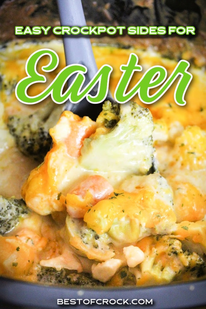 Crockpot Easter side dish recipes will go well with your lamb or ham this Easter and make cooking dinner for the family easier. Easter Recipes | Slow Cooker Easter Recipes | Crockpot Side Dishes | Crockpot Holiday Recipes | Crockpot Holiday Side Dishes | Slow Cooker Side Dishes | Healthy Crockpot Recipes | Recipes for Easter | Side Dishes for Easter Dinner | Easter Dinner Recipes