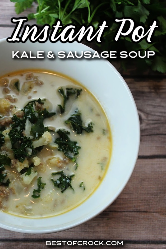 The instant pot adds so much flavor to soups through its cooking process! This instant pot sausage and kale soup recipe is easy to make and perfect for meal planning. Healthy Instant Pot Recipes | Healthy Dinner Recipes | Easy Soup Recipes | Instant Pot Kale Recipes | Instant Pot Sausage Recipes | Pressure Cooker Soup Recipes | Healthy Recipes with Kale | Kale Soup Recipes | Healthy Instant Pot Soup Recipes via @bestofcrock